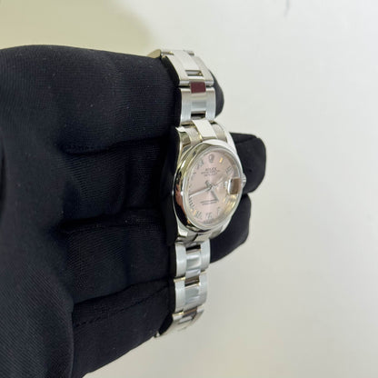 Rolex Datejust 26mm Pink Dial Watch Ref# 179160 - Happy Jewelers Fine Jewelry Lifetime Warranty