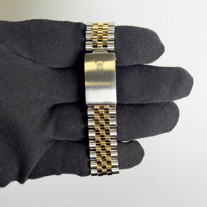 Rolex Oyster Perpetual Date 34mm Champagne Dial Watch Ref: 15223
