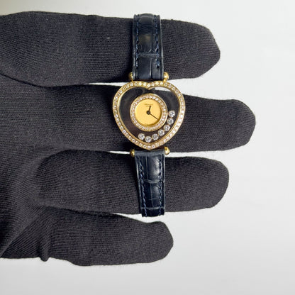 Chopard Happy Diamonds 26x25mm Champagne Dial Watch Ref# 5231
