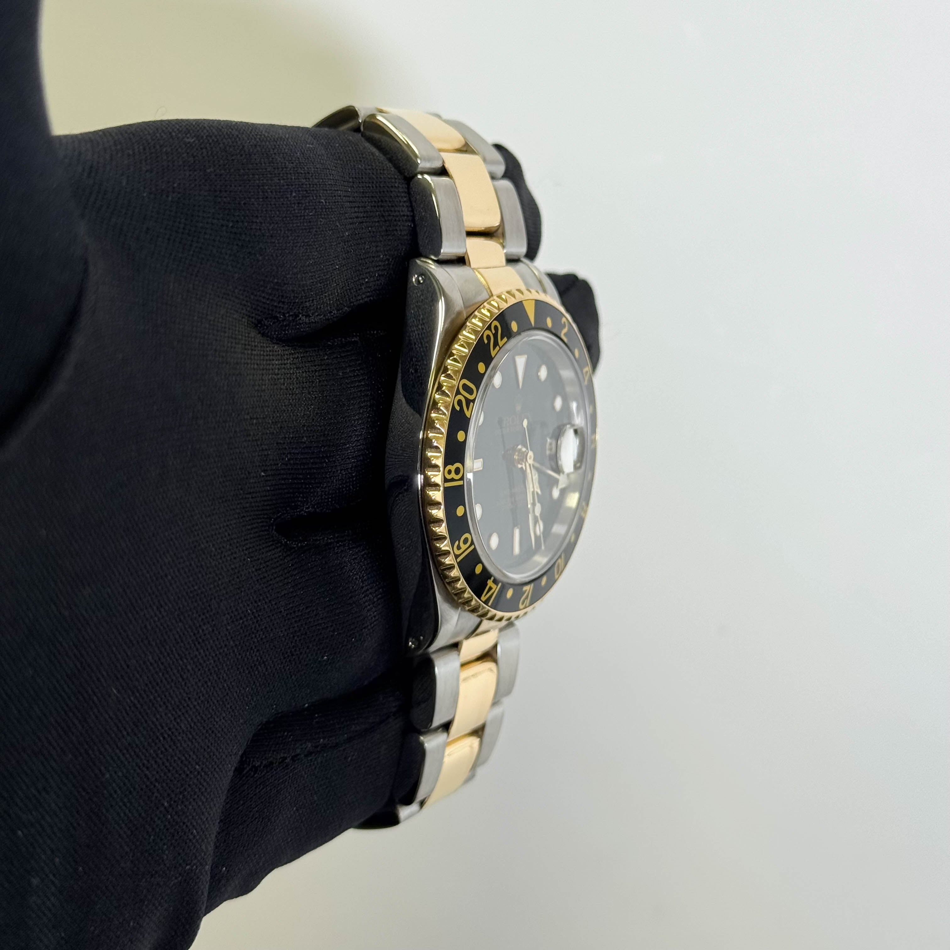 Rolex GMT-Master II 40mm Black Dial Watch Ref# 16713 - Happy Jewelers Fine Jewelry Lifetime Warranty