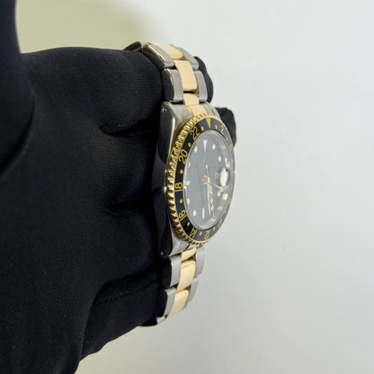 Rolex GMT-Master II 40mm Black Dial Watch Ref# 16713 - Happy Jewelers Fine Jewelry Lifetime Warranty