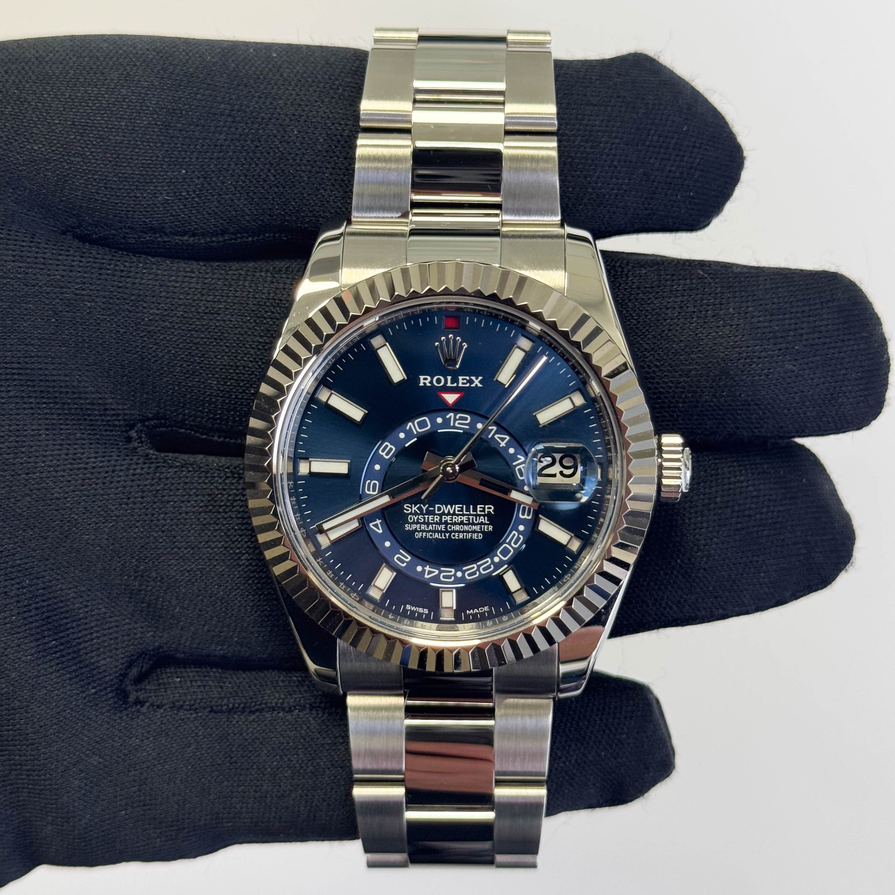 Rolex Sky-Dweller 42 mm Blue Dial Watch Ref# 326934 - Happy Jewelers Fine Jewelry Lifetime Warranty