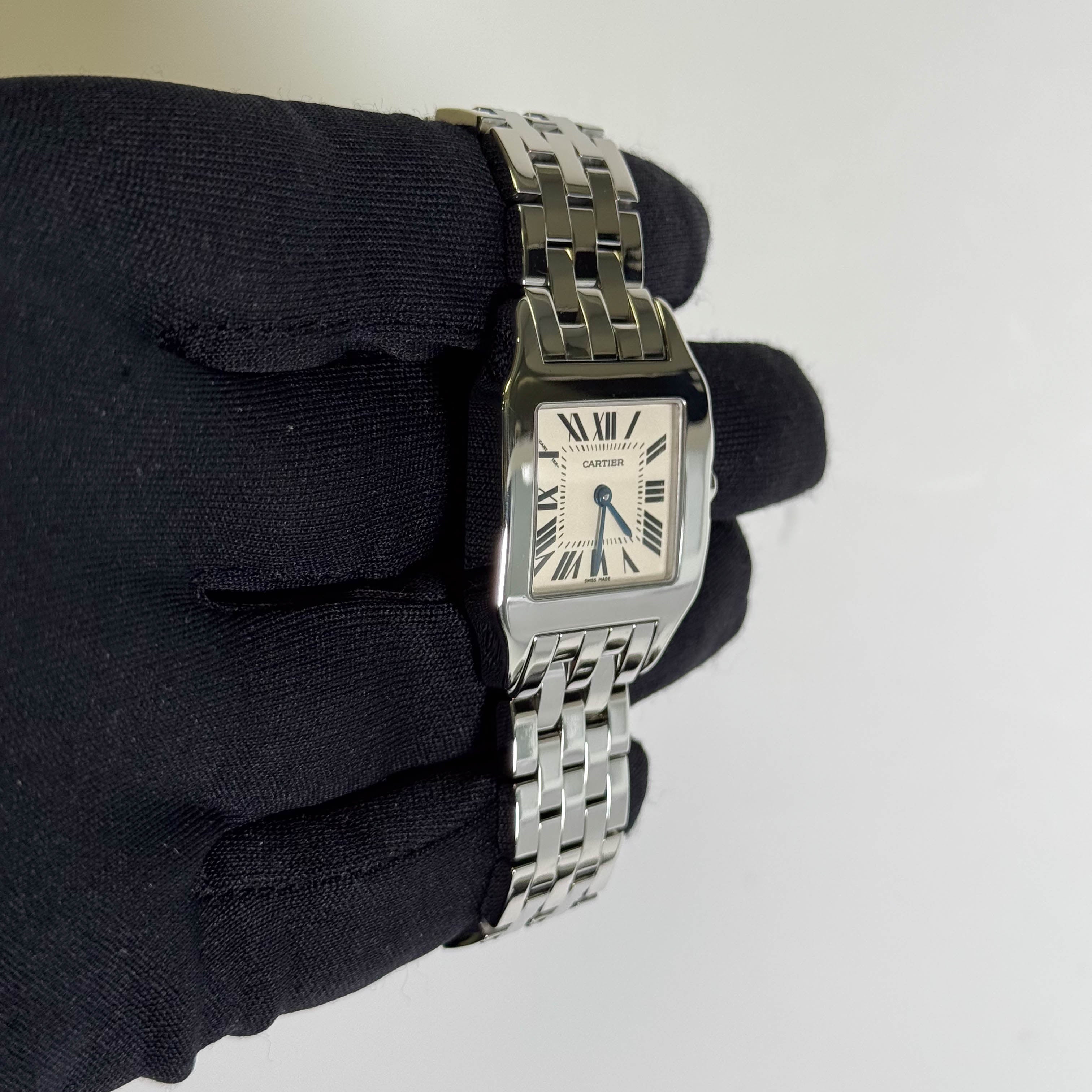 Cartier Santos Demoiselle 28mm White Dial Watch Ref# W25064Z5