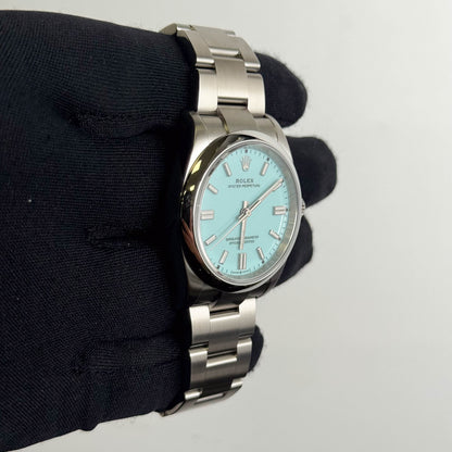 Rolex Oyster Perpetual 36mm Tiffany Dial Watch Ref# 126000 - Happy Jewelers Fine Jewelry Lifetime Warranty