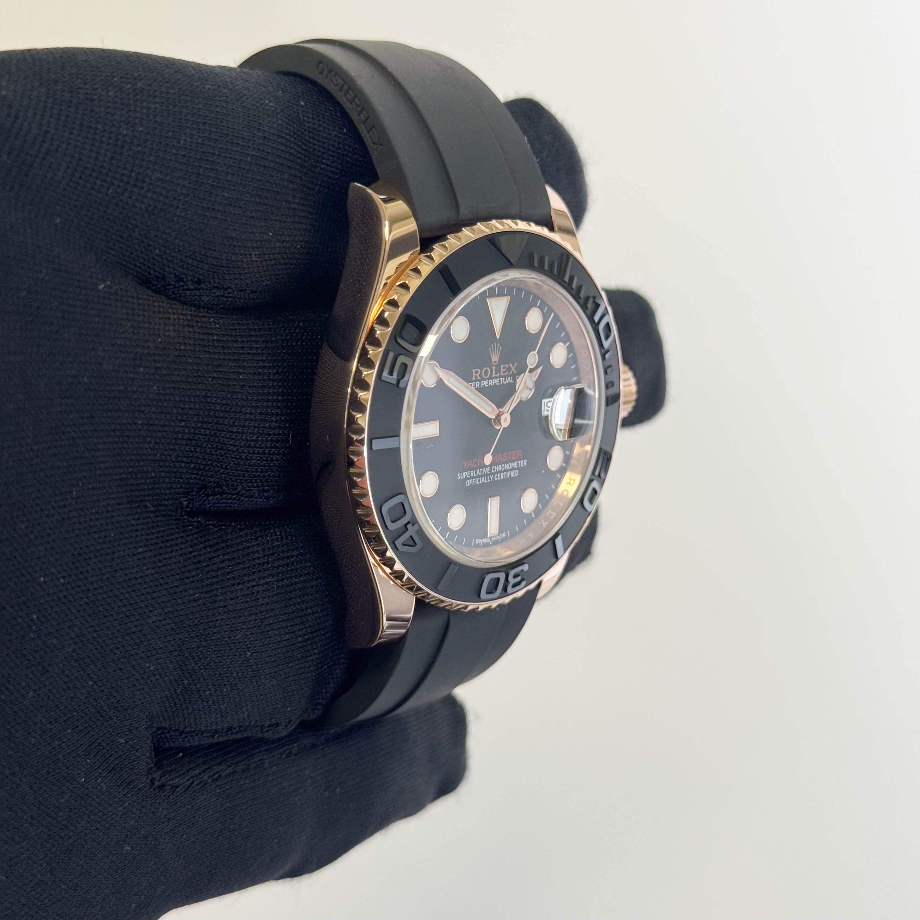 Rolex Yacht-Master40mm Black Dial Watch Ref# 116655 - Happy Jewelers Fine Jewelry Lifetime Warranty