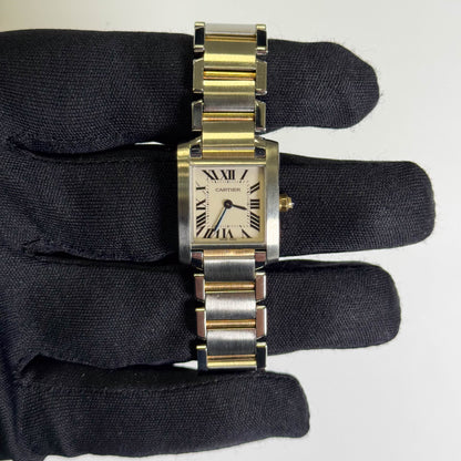 Cartier Tank 20mm White Dial Watch Ref# W51007Q4