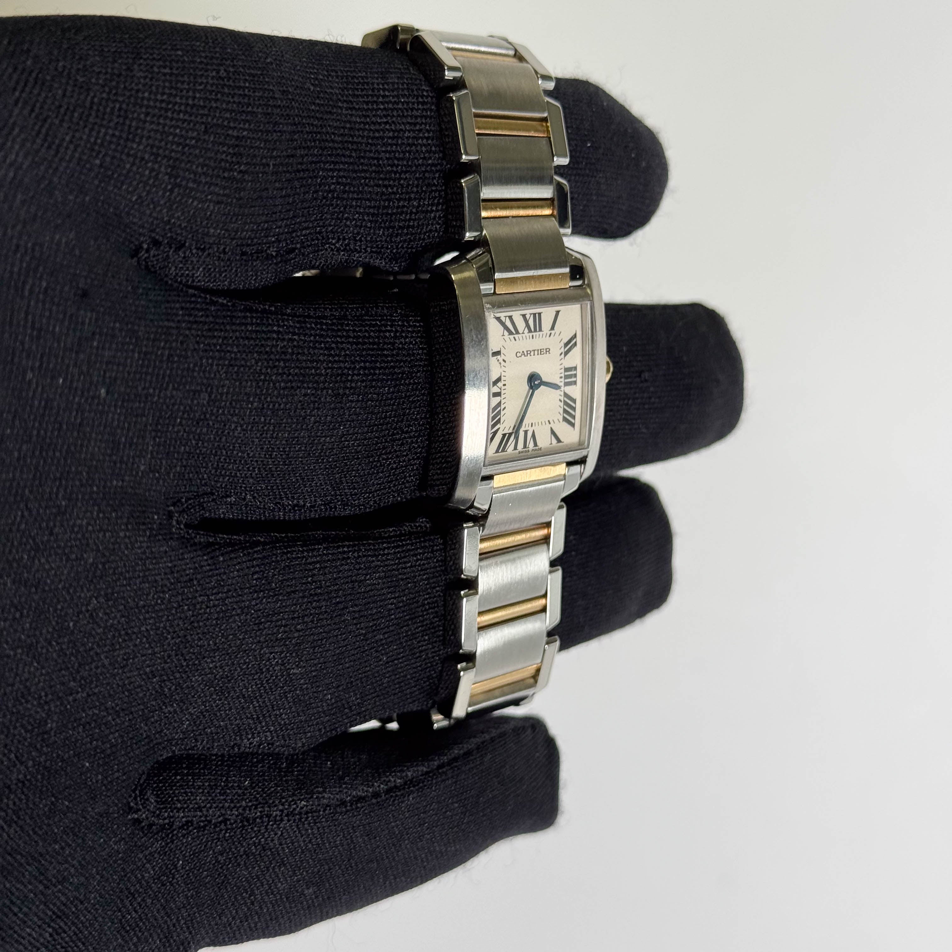 Cartier Tank 20mm White Dial Watch Ref# W51007Q4