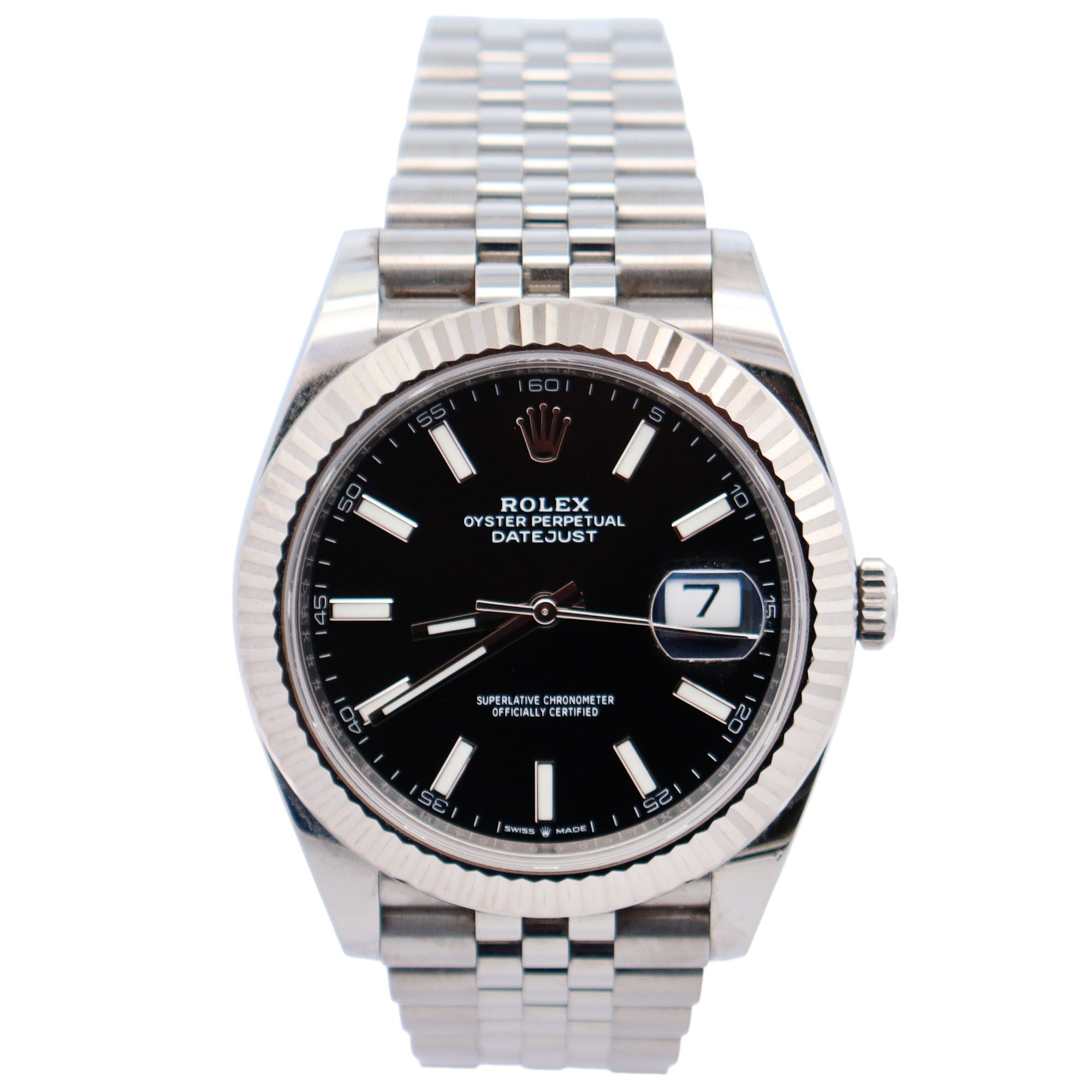 Rolex Datejust 41mm Black Dial Watch Ref# 126334 - Happy Jewelers Fine Jewelry Lifetime Warranty
