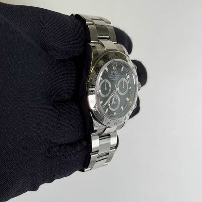 Rolex Daytona 40mm Black Dial Watch Ref# 116520 - Happy Jewelers Fine Jewelry Lifetime Warranty