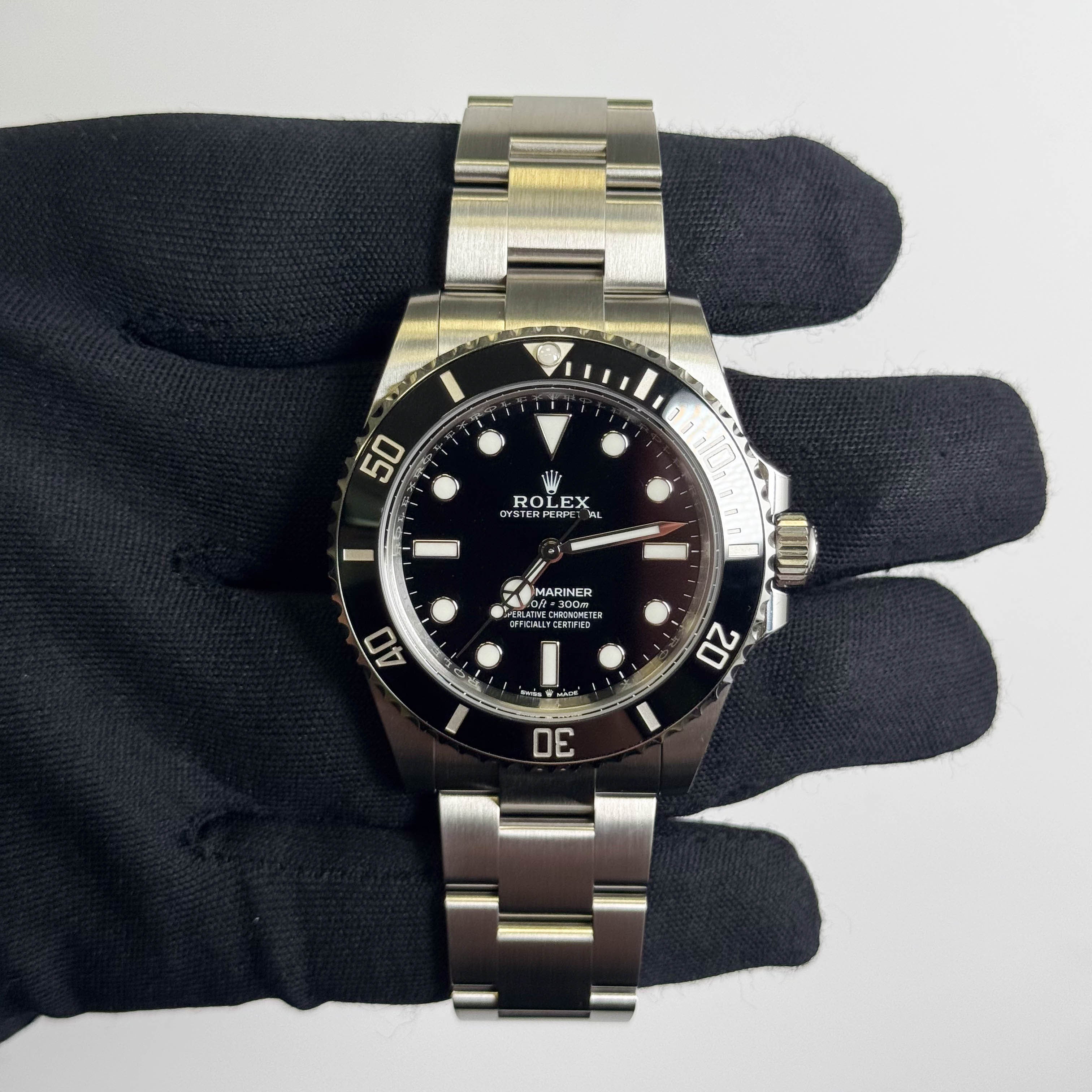 Rolex Submariner 41mm Black Dial Watch Ref# 124060 - Happy Jewelers Fine Jewelry Lifetime Warranty
