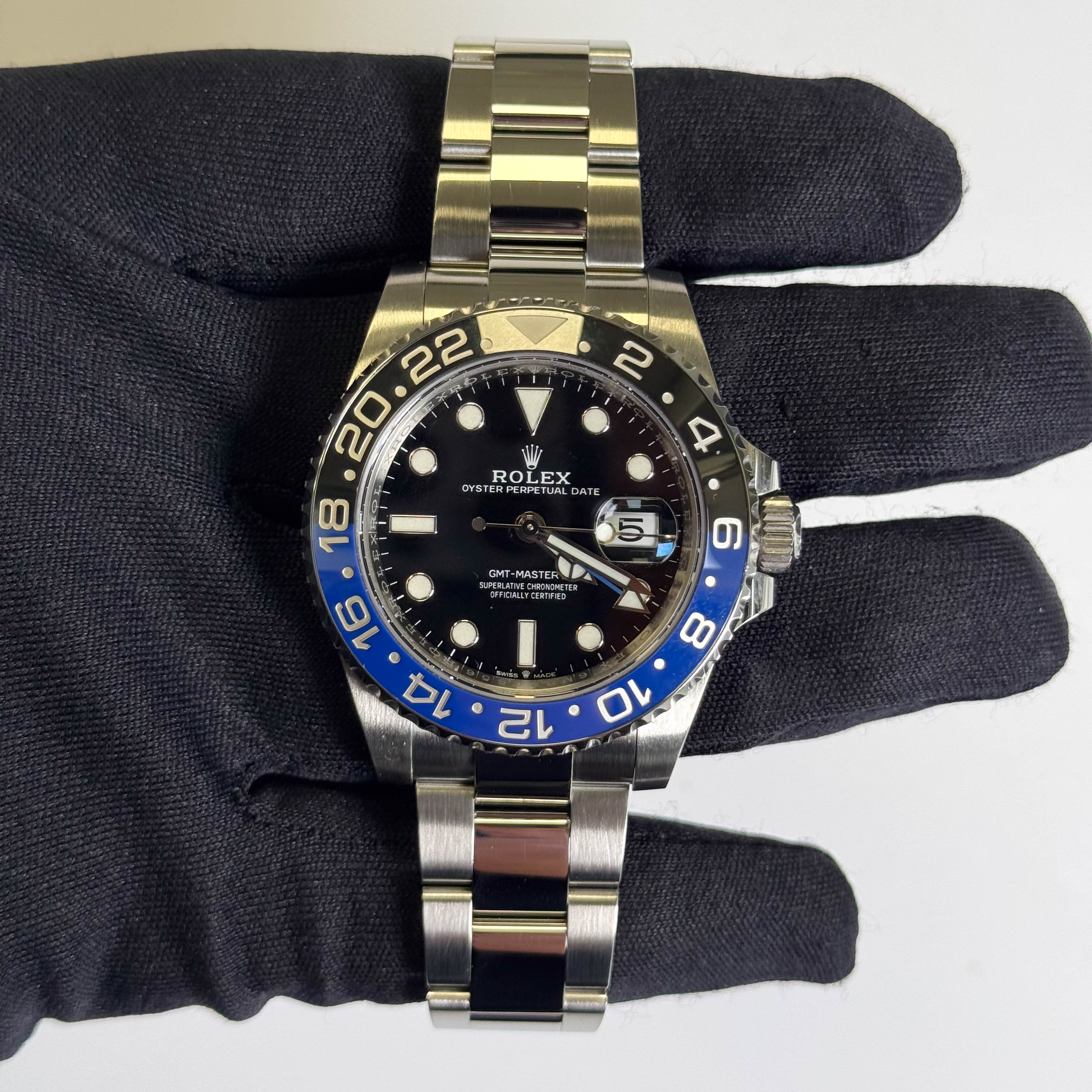 Rolex GMT-Master II 40mm Black Dial Watch Ref# 126710BLNR