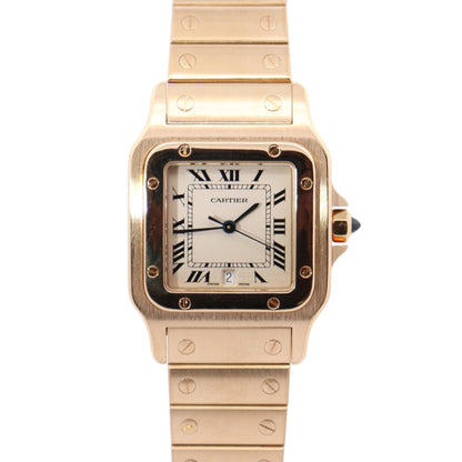 Cartier Santos 39.5mm White Dial Watch Ref# 887901 - Happy Jewelers Fine Jewelry Lifetime Warranty