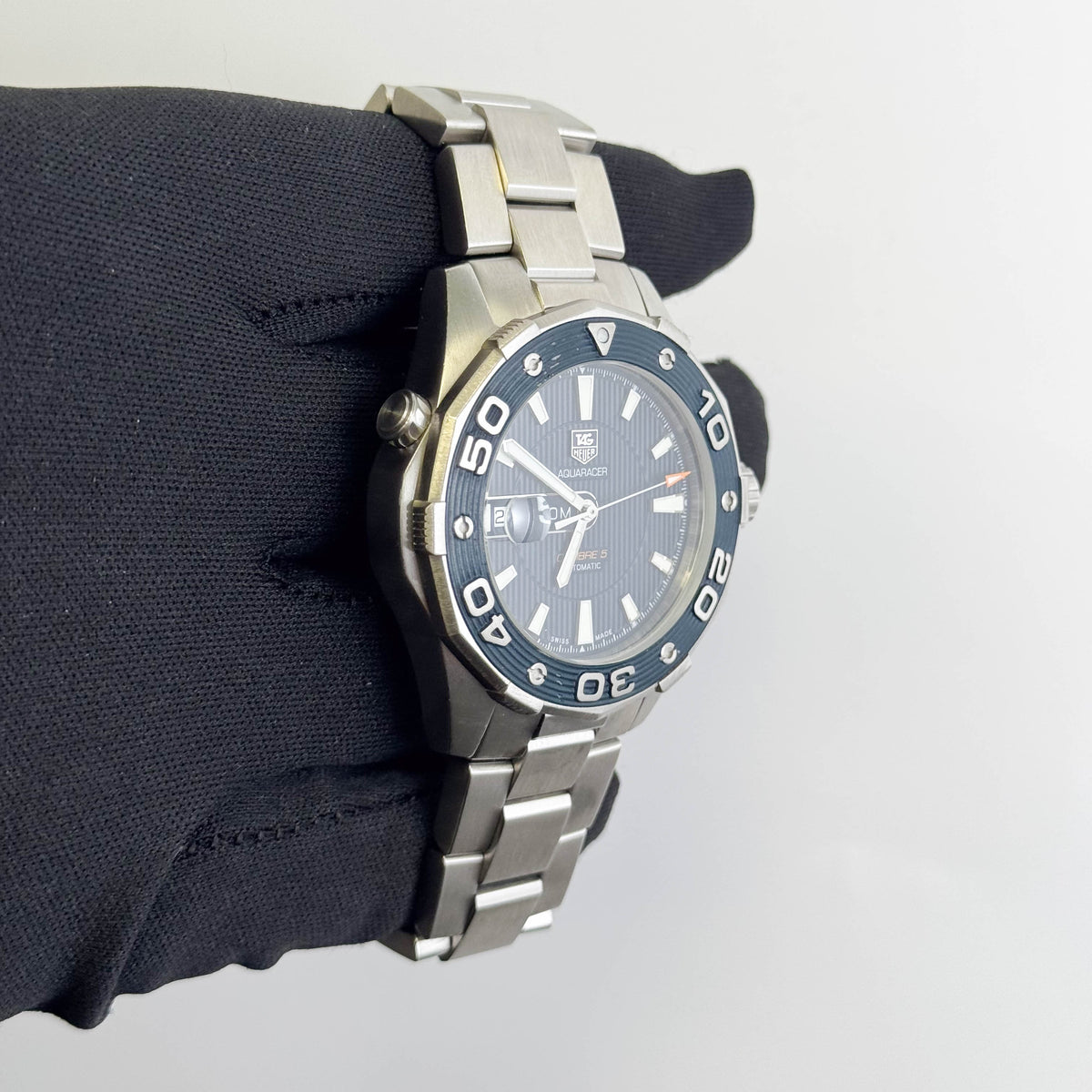 Tag Heuer Aquaracer 500m Calibre 5 43mm Blue Dial Watch Ref: WAJ2112