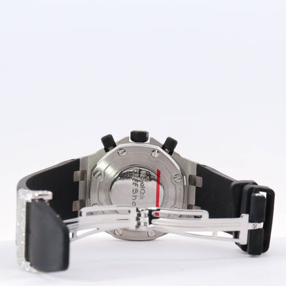 Audemars Piguet Royal Oak Offshore Lady Stainless Steel 37mm Black Chronograph Dial Watch Reference#: 26048SK.ZZ.D002CA.01 - Happy Jewelers Fine Jewelry Lifetime Warranty