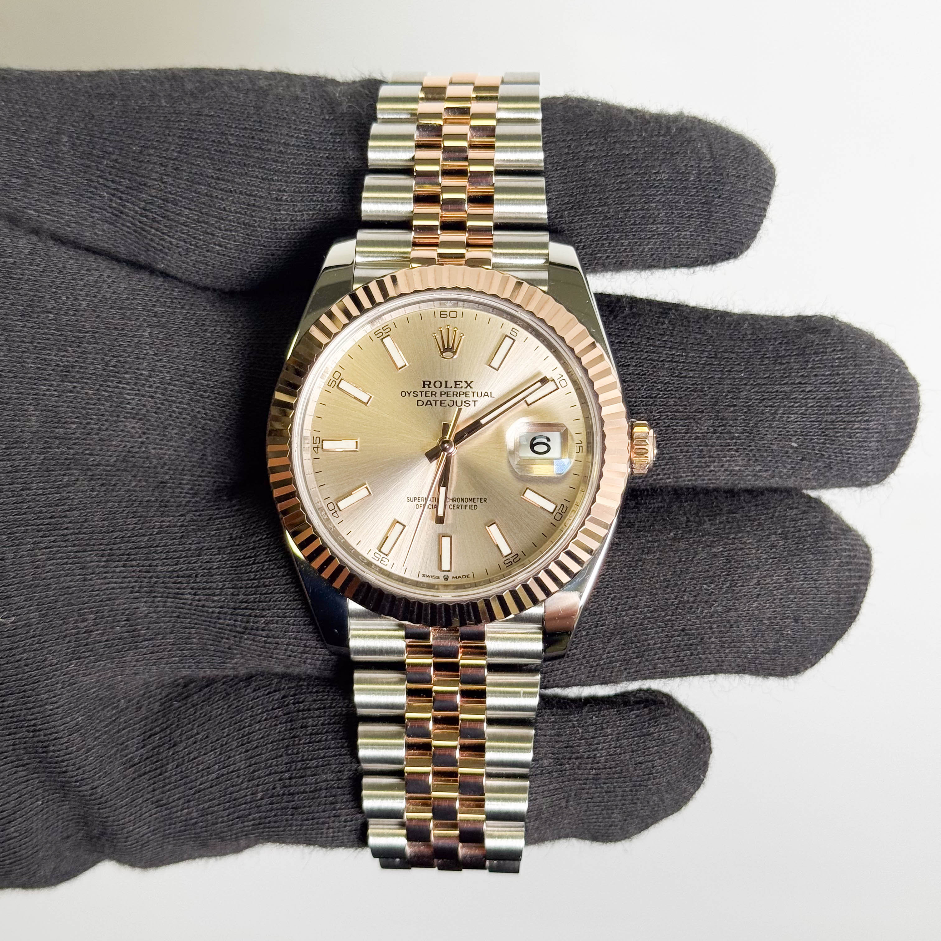 Rolex Datejust 41mm Sundust Dial Watch Ref# 126331