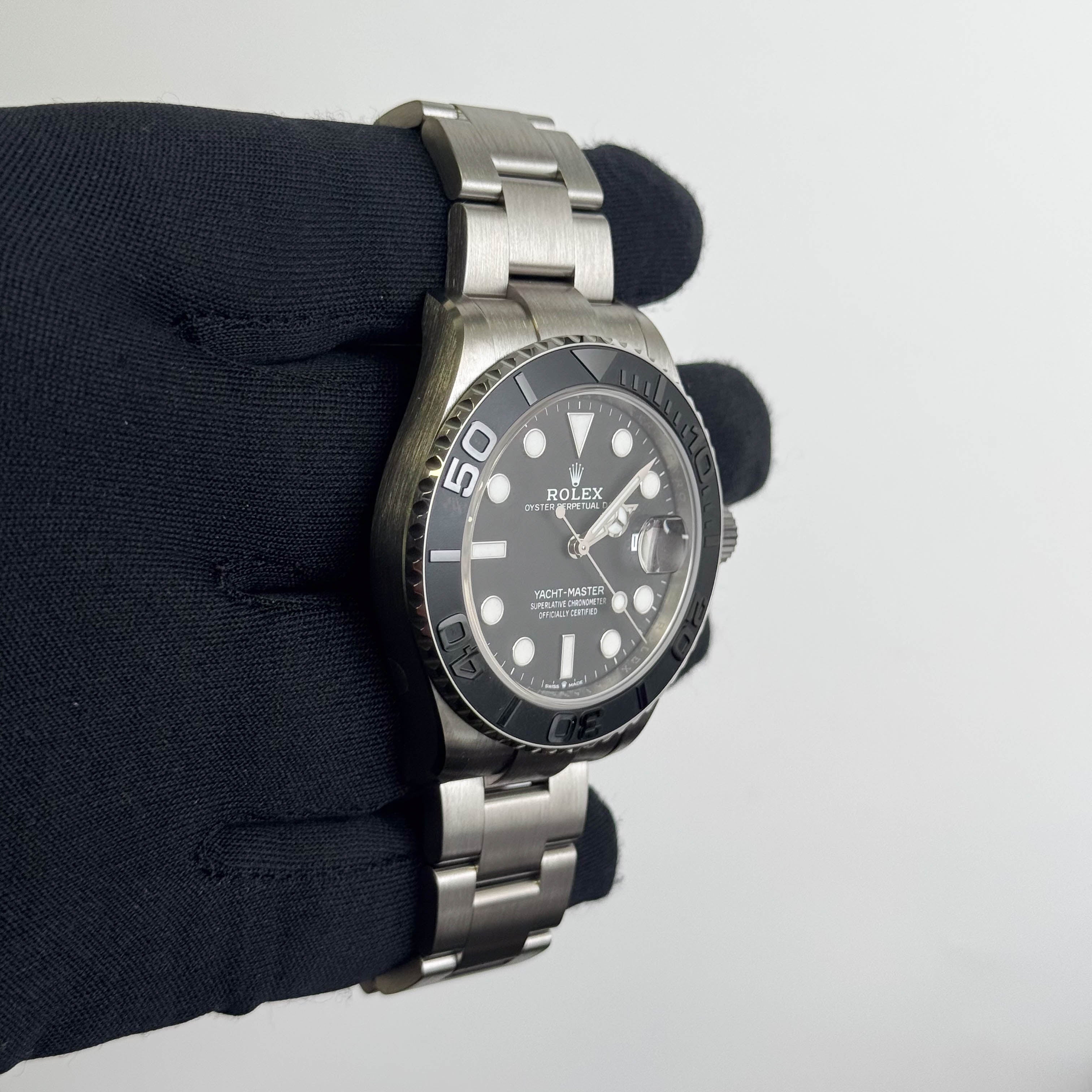 Rolex Yacht-Master 42mm Black Dial Watch Ref# 226627 - Happy Jewelers Fine Jewelry Lifetime Warranty