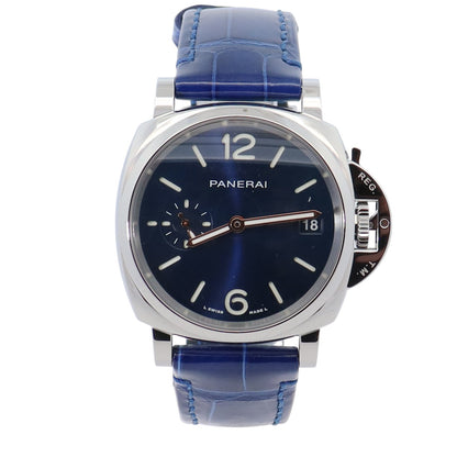 Panerai Luminor 38mm Blue Dial Watch Ref# PAM01273 - Happy Jewelers Fine Jewelry Lifetime Warranty