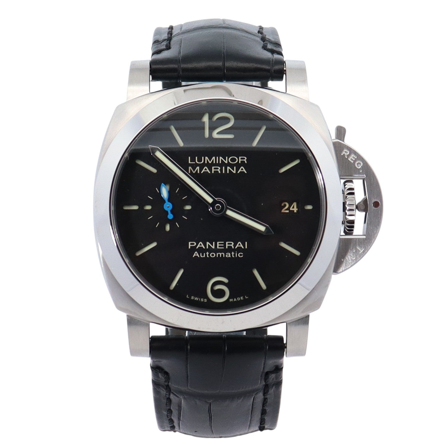 Panerai Luminor 40mm Black Dial Watch Ref# PAM01372 - Happy Jewelers Fine Jewelry Lifetime Warranty