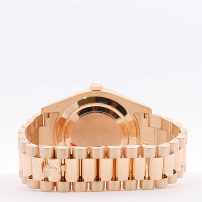 Rolex Day Date Yellow Gold 40mm Black Roman Dial Watch Reference#: 228238 - Happy Jewelers Fine Jewelry Lifetime Warranty