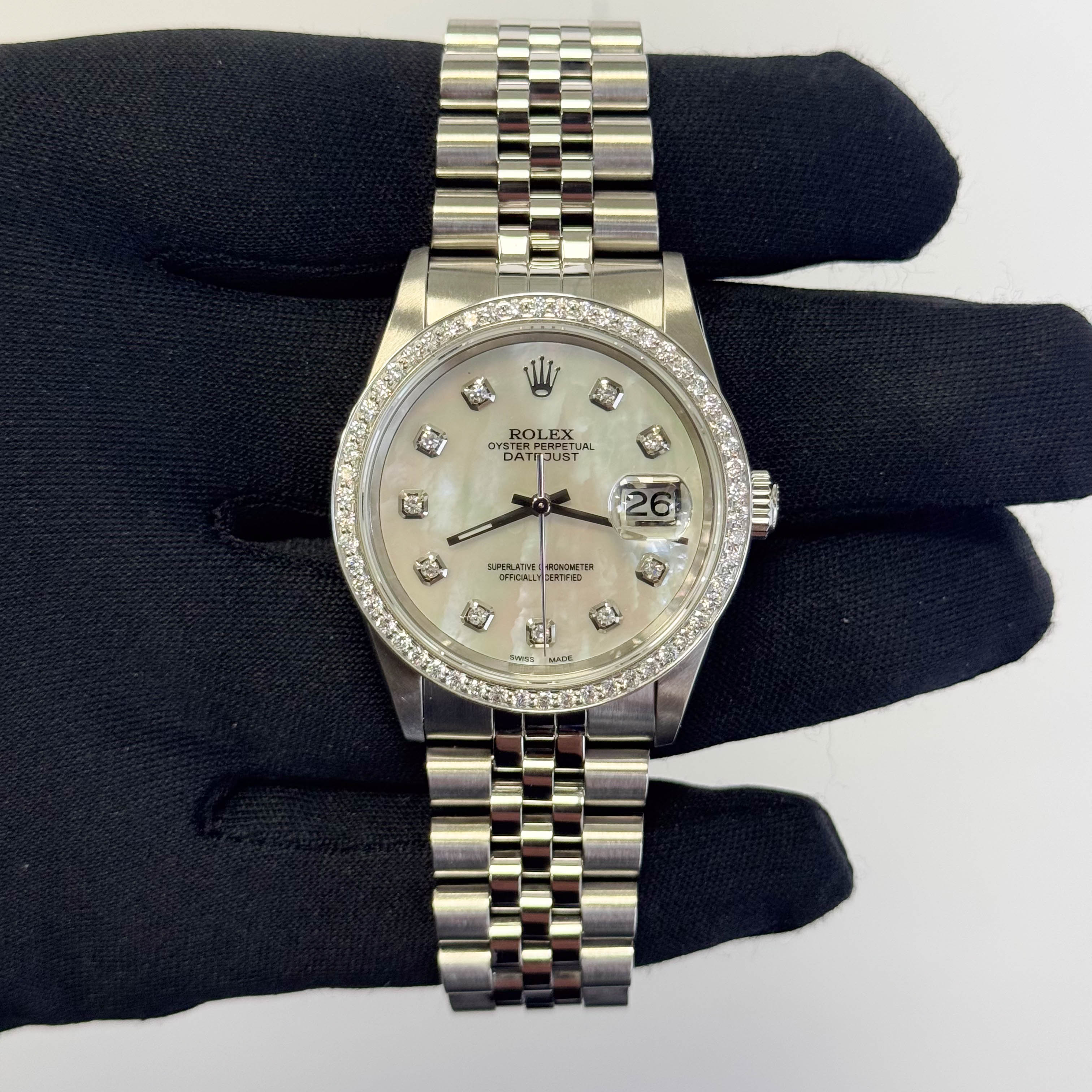 Rolex Datejust 36mm MOP Dial Watch Ref# 16200