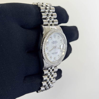 Rolex Datejust 36mm MOP Dial Watch Ref# 16200