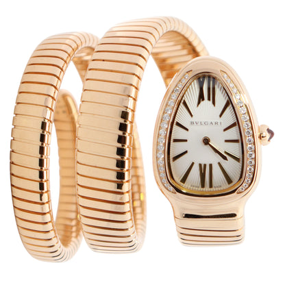 Bvlgari Serpenti 35mm Silver Dial Watch Ref# 101923 - Happy Jewelers Fine Jewelry Lifetime Warranty