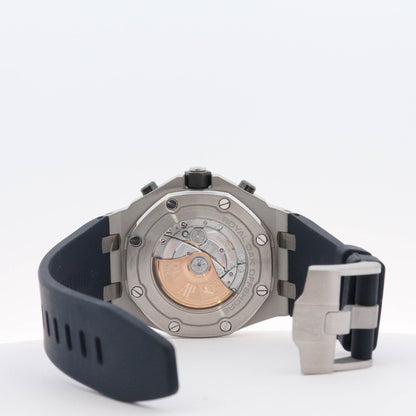 Audemars Piguet Royal Oak Offshore 42mm Blue Chronograph Dial Watch Reference#: 26470ST.OO.A028CR.01 - Happy Jewelers Fine Jewelry Lifetime Warranty