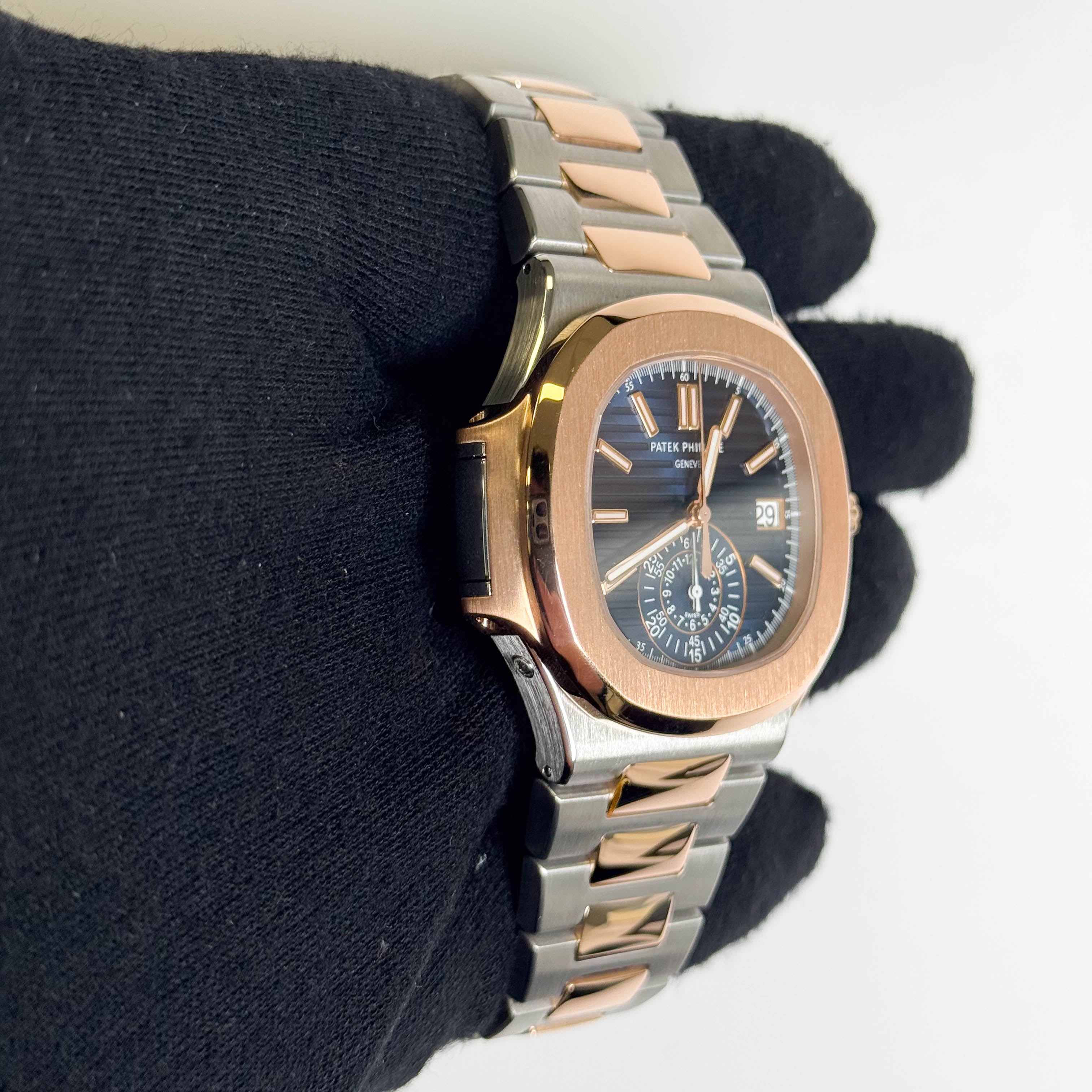 Patek Philippe Nautilus 40.5mm Blue Dial Watch Ref# 5980/1AR-001 - Happy Jewelers Fine Jewelry Lifetime Warranty