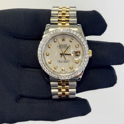 Rolex Datejust 36mm MOP Dial Watch Ref# 116233 - Happy Jewelers Fine Jewelry Lifetime Warranty