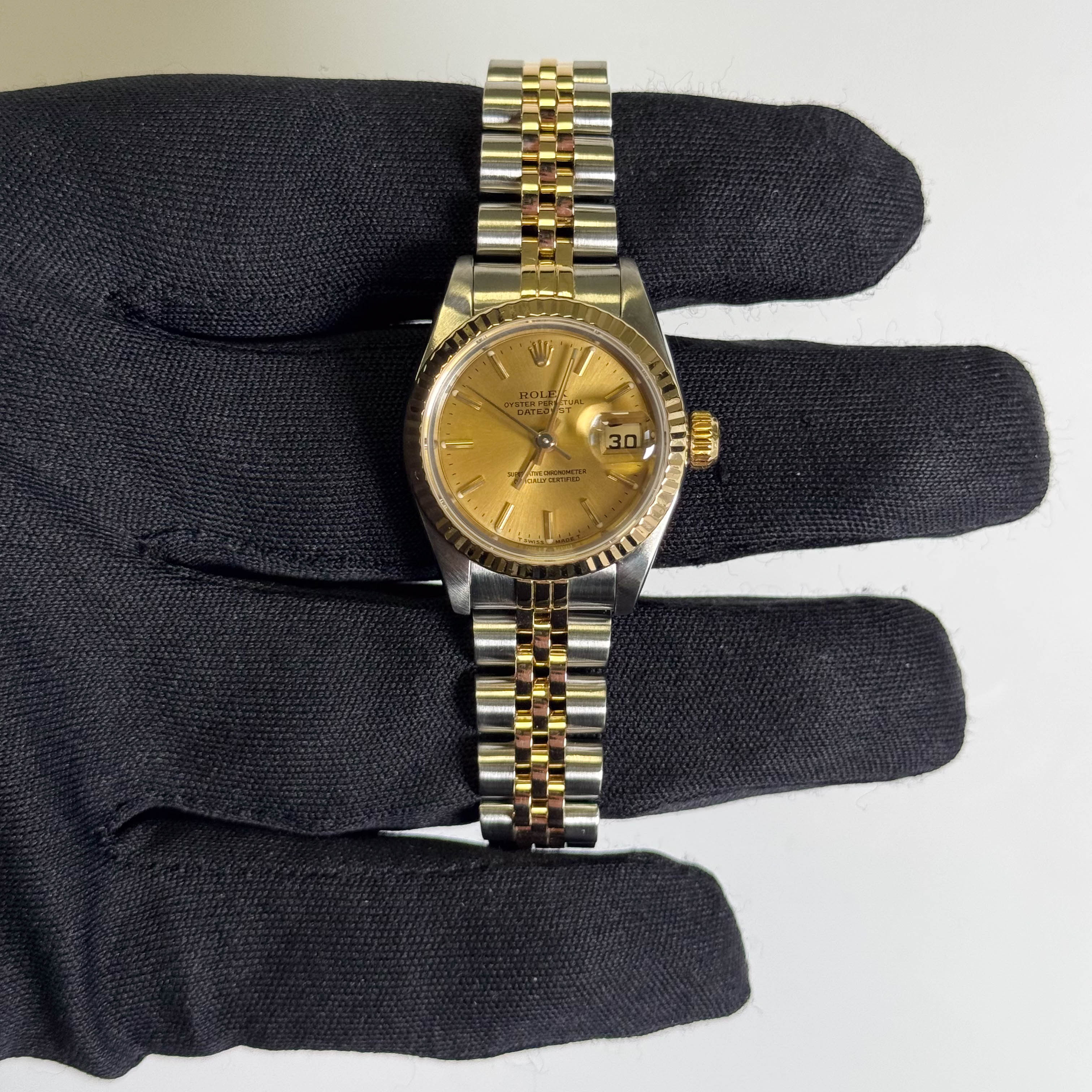 Rolex Datejust 26mm Champagne Dial Watch Ref# 69173 - Happy Jewelers Fine Jewelry Lifetime Warranty