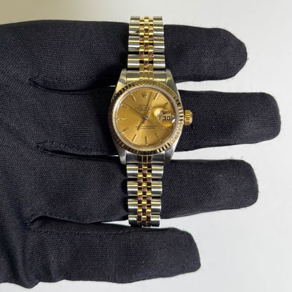 Rolex Datejust 26mm Champagne Dial Watch Ref# 69173 - Happy Jewelers Fine Jewelry Lifetime Warranty