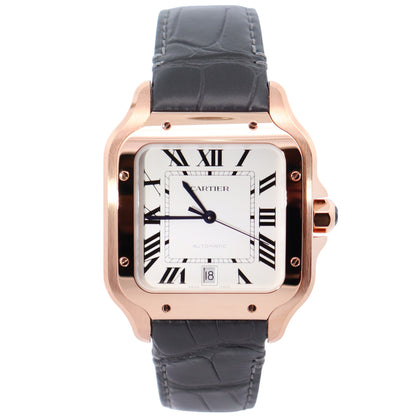 Cartier Santos 39.8mm White Dial Watch Ref# WGSA0019 - Happy Jewelers Fine Jewelry Lifetime Warranty