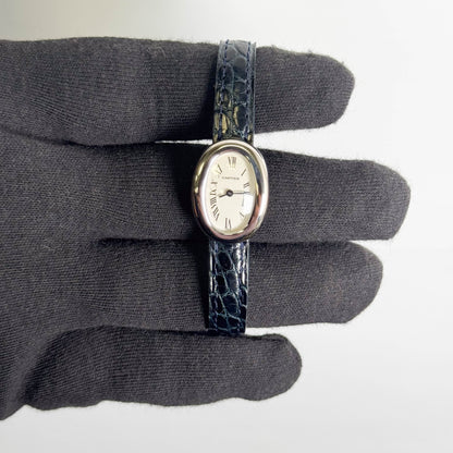 Cartier Baignoire 18mm White Dial Watch Ref# W1518956