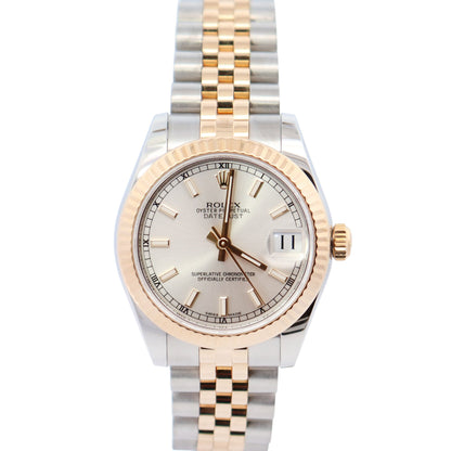 Rolex Datejust 31mm Silver Dial Watch Ref# 178273 - Happy Jewelers Fine Jewelry Lifetime Warranty