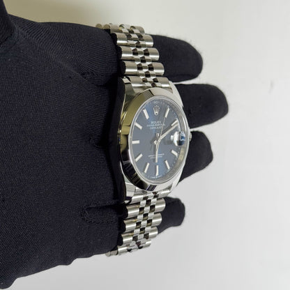 Rolex Datejust 41mm Blue Dial Watch Ref# 126300