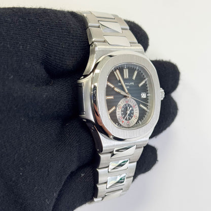 Patek Philippe Nautilus 40.5mm Blue Dial Watch Ref# 5980/1A-001 - Happy Jewelers Fine Jewelry Lifetime Warranty