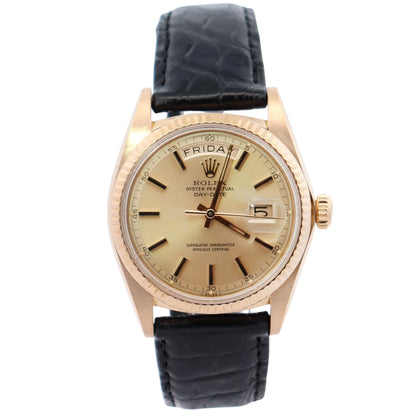Rolex Day-Date 36mm Yellow Dial Watch Ref# 1803 - Happy Jewelers Fine Jewelry Lifetime Warranty