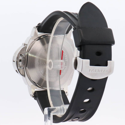 Panerai Luminor Marina Stainless Steel 44mm Black Roman & Stick Dial Watch Reference#: PAM00299 - Happy Jewelers Fine Jewelry Lifetime Warranty