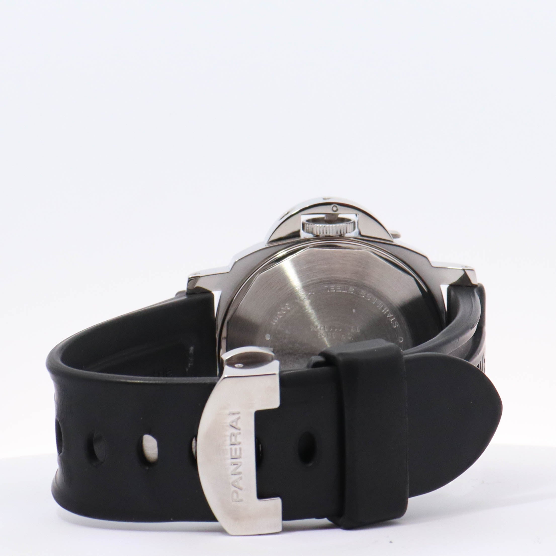 Panerai Luminor Marina Stainless Steel 44mm Black Roman & Stick Dial Watch Reference#: PAM00299 - Happy Jewelers Fine Jewelry Lifetime Warranty