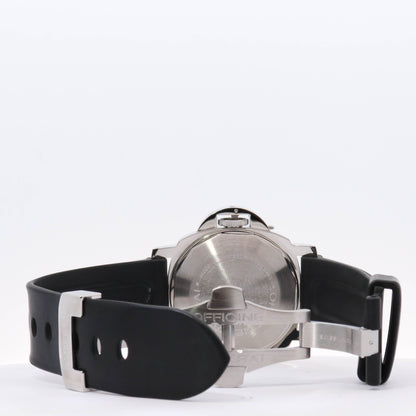 Panerai Luminor Marina Stainless Steel 44mm Black Roman & Stick Dial Watch Reference#: PAM00299 - Happy Jewelers Fine Jewelry Lifetime Warranty