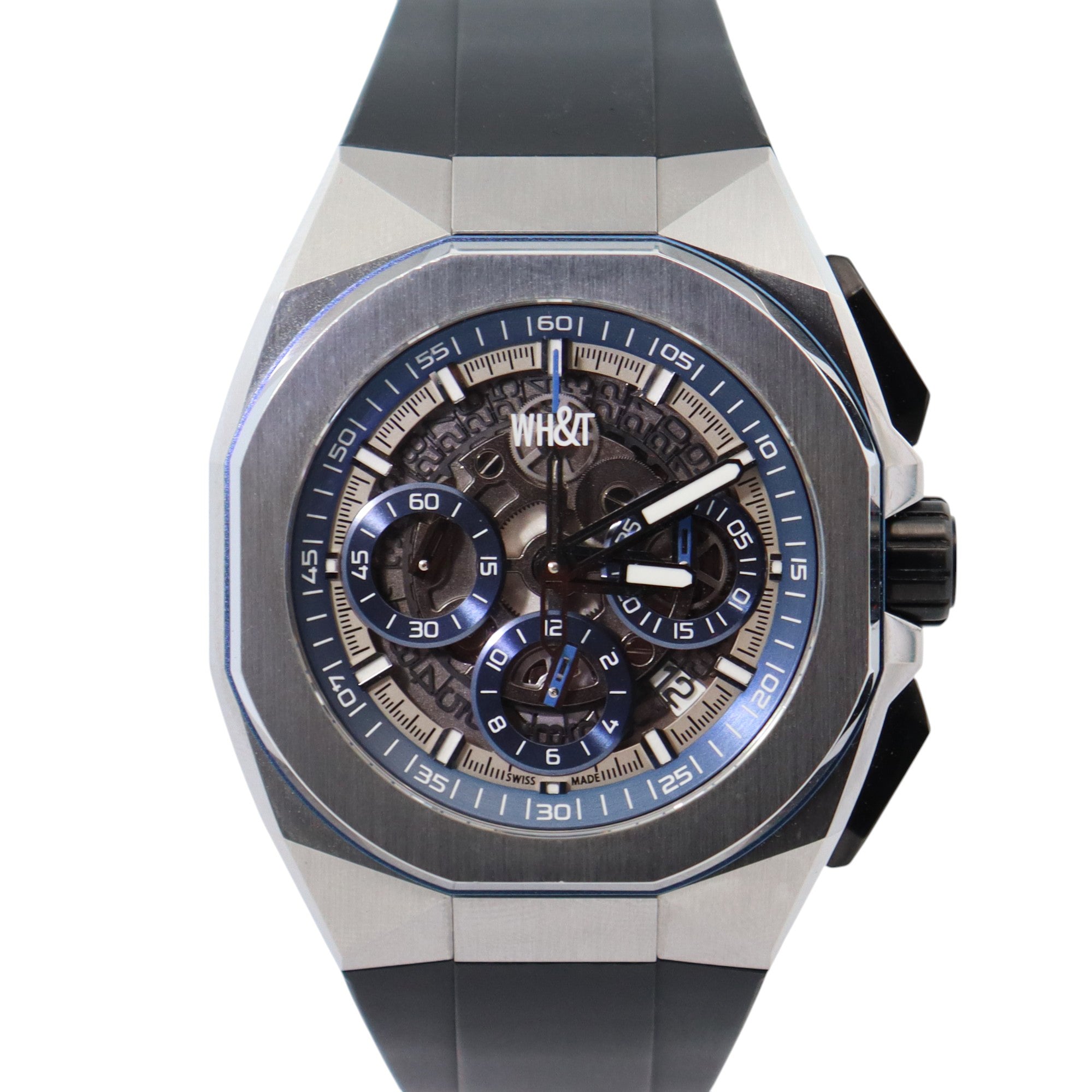 WH&T Montre 42mm Openwork Dial Watch Ref# LCF888101 - Happy Jewelers Fine Jewelry Lifetime Warranty