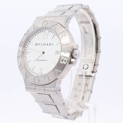 Bvlgari Bvlgari Stainless Steel 30mm White Roman & Stick Dial Watch Reference# 103711 - Happy Jewelers Fine Jewelry Lifetime Warranty