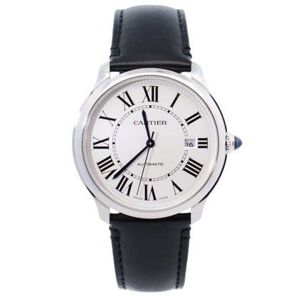 Cartier Ronde 40mm Silver Dial Watch Ref# WSRN0032 - Happy Jewelers Fine Jewelry Lifetime Warranty