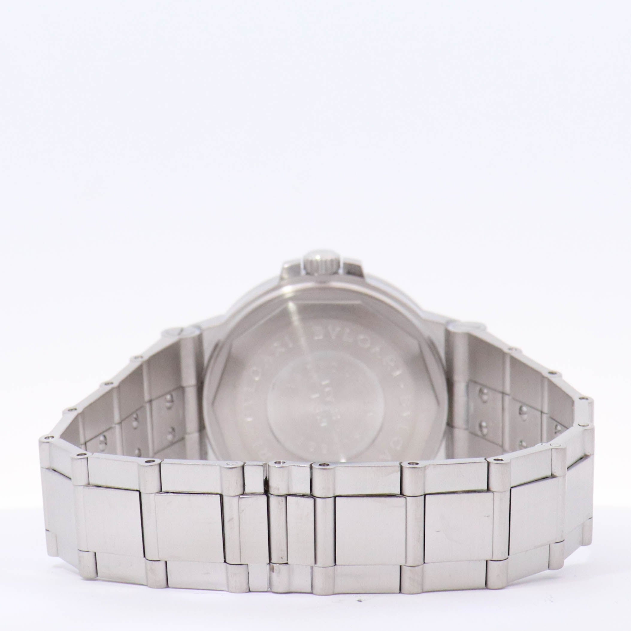 Bvlgari Bvlgari Stainless Steel 30mm White Roman & Stick Dial Watch Reference# 103711 - Happy Jewelers Fine Jewelry Lifetime Warranty