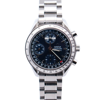 Omega Speedmaster 38mm Blue Dial Watch Ref# 3523.80.00 - Happy Jewelers Fine Jewelry Lifetime Warranty