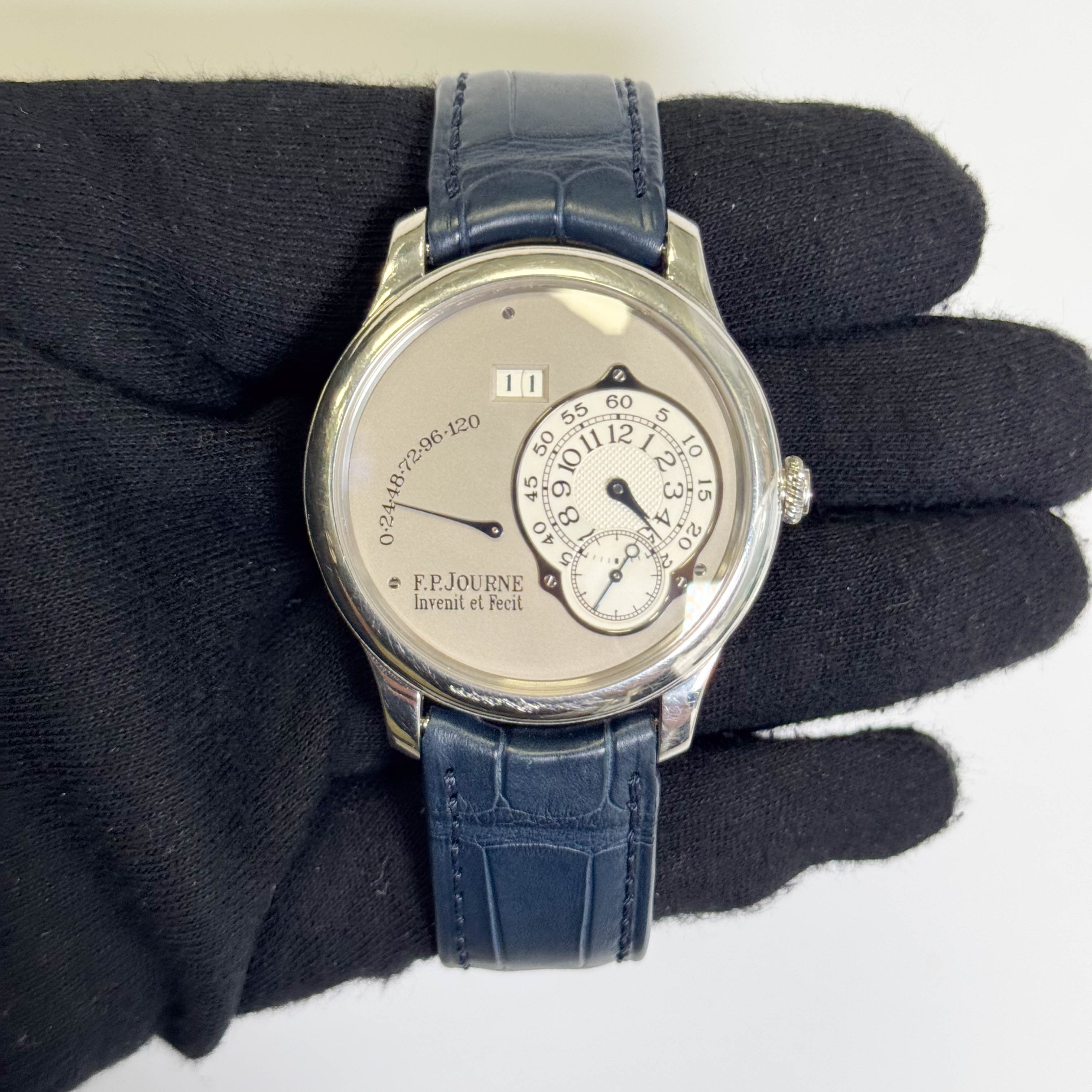 F.P. Journe Reserve 38mm Gray Dial Watch - Happy Jewelers Fine Jewelry Lifetime Warranty