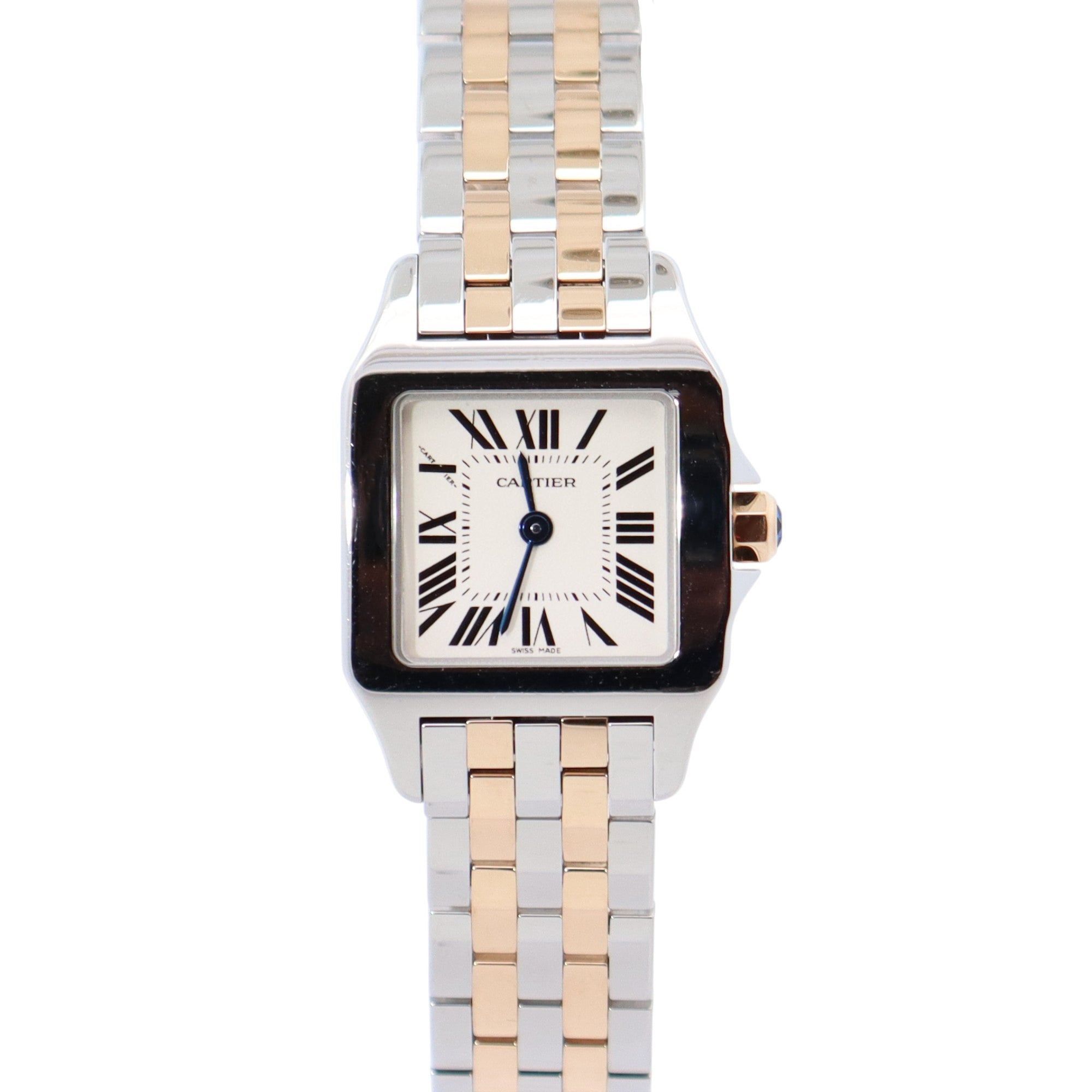 Cartier Santos 20mm Ivory Dial Watch Ref# W25066Z6 - Happy Jewelers Fine Jewelry Lifetime Warranty