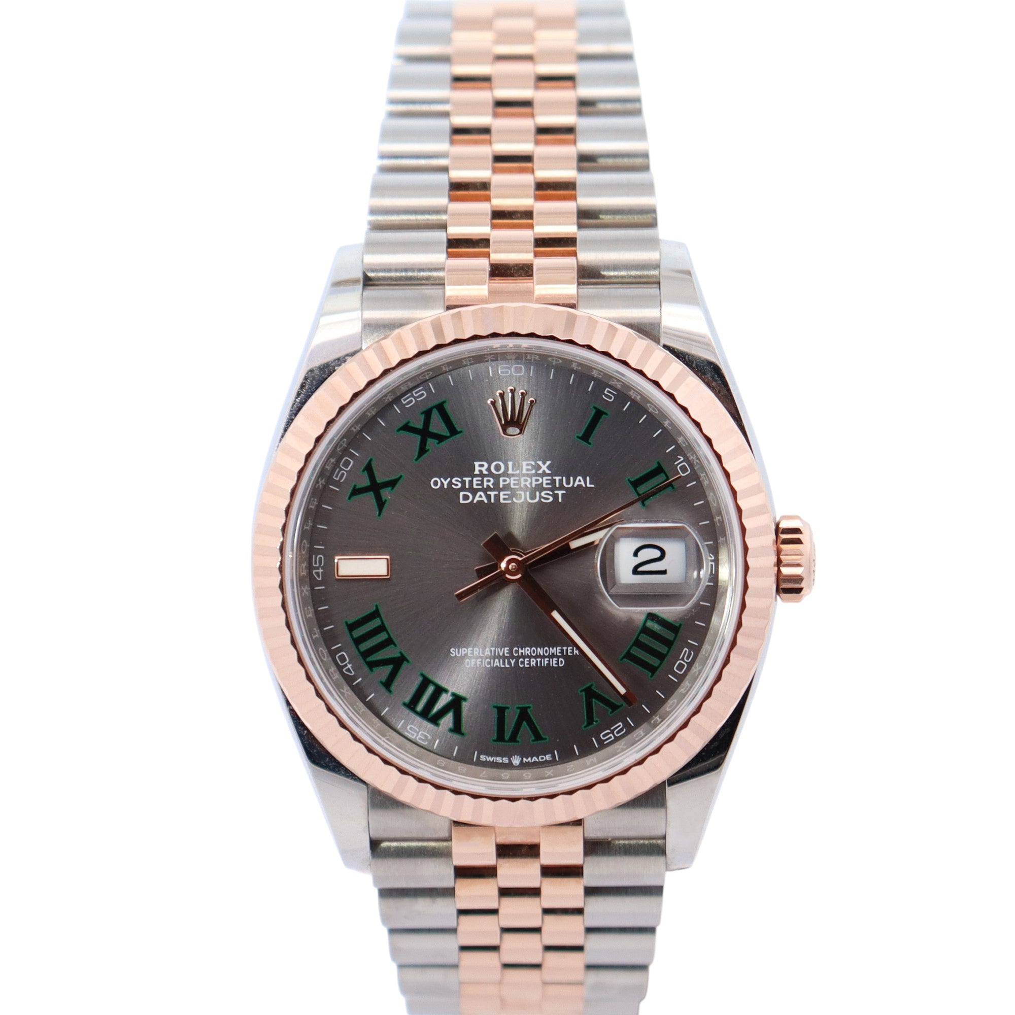 Rolex Datejust 36mm Wimbledon Dial Watch Ref# 126231 - Happy Jewelers Fine Jewelry Lifetime Warranty