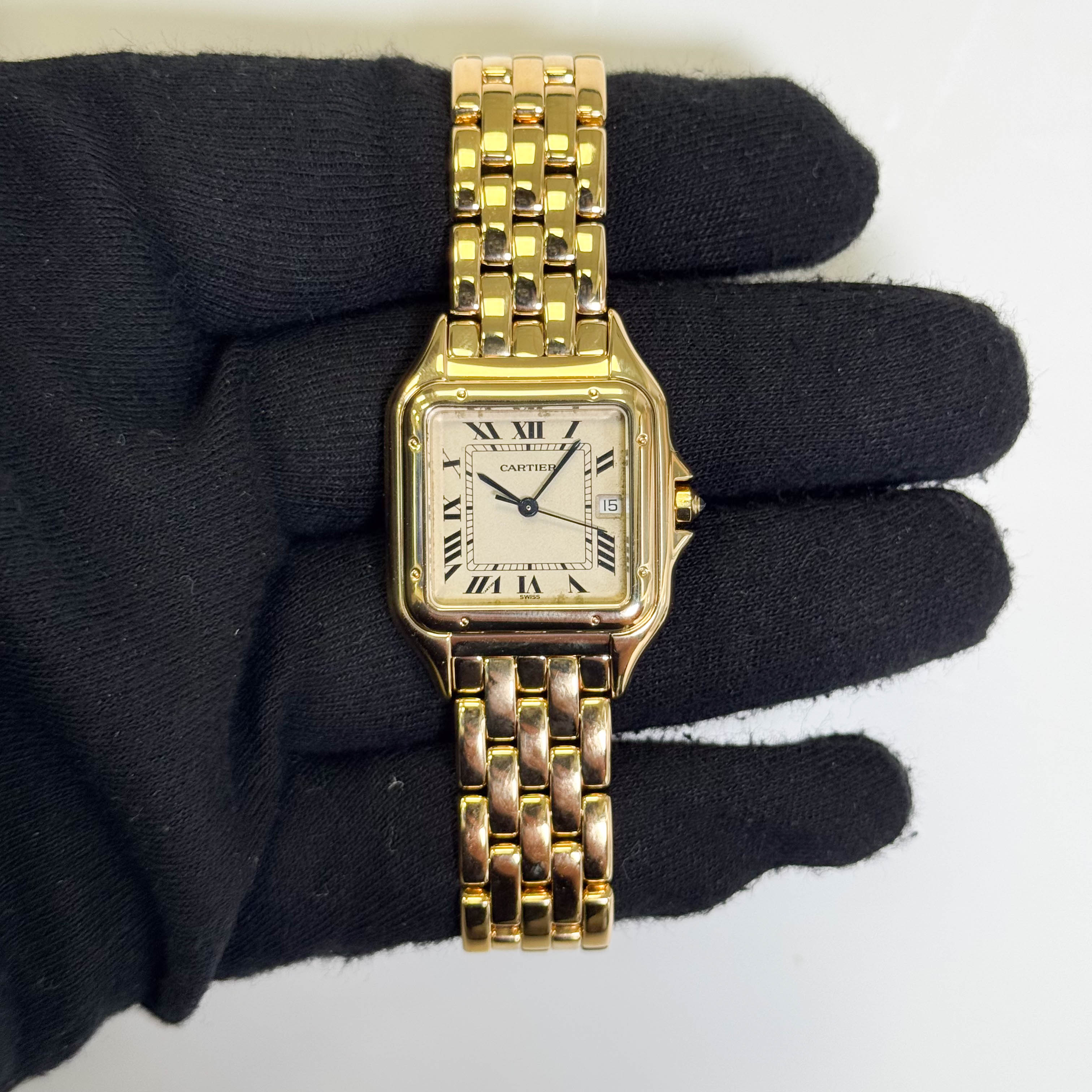 Cartier Panthere 29 x 37mm Ivory Dial Watch Ref# W25014B9 - Happy Jewelers Fine Jewelry Lifetime Warranty