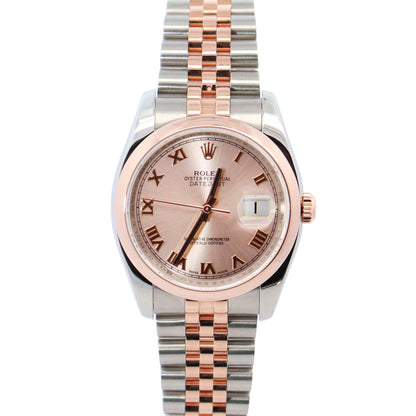 Rolex Datejust 36mm Pink Dial Watch Ref# 116201 - Happy Jewelers Fine Jewelry Lifetime Warranty